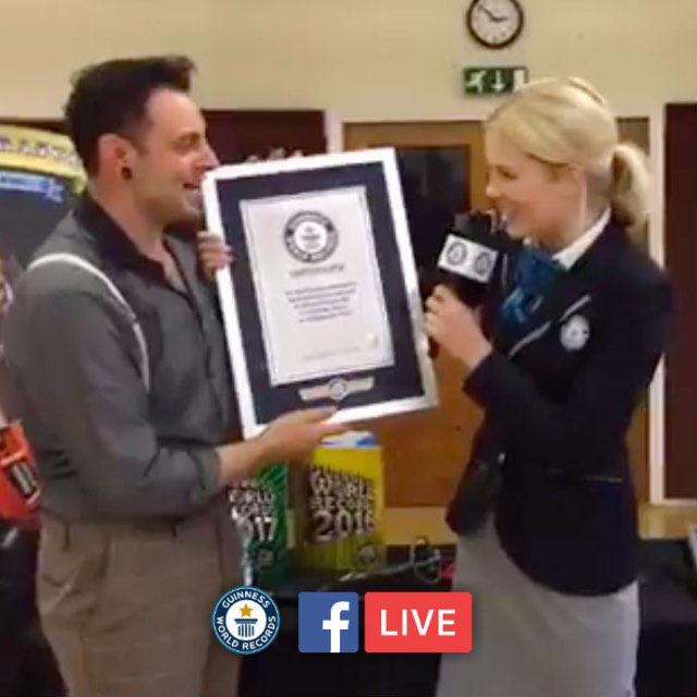 Johnny strange Guinness world record whip cracking